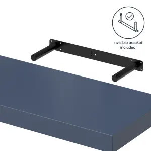 GoodHome Cusko Deep blue Rectangular Floating shelf (L)60cm x (D)23.5cm