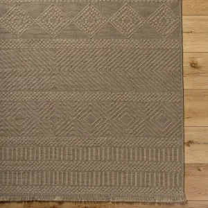 MYTHRI Machine Washable Jute Boho Area Rug 118 x 170 cm