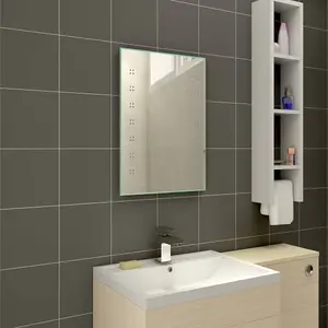 Rinse Bathrooms 700x500mm Illuminated LED Bathroom Mirror with Demister IP44