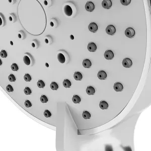 GoodHome Tummel Chrome effect 3-spray pattern Shower head, 243mm