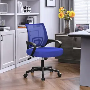 Yaheetech Ergonomic Mesh Office Chair with Lumbar Support - Blue