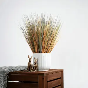 Blooming Artificial - 60cm / 2ft Green / Brown Artificial Carex Grass