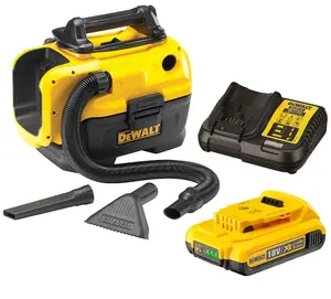 DeWalt DCV584L Flexvolt XR 14.4V 18v Wet Dry Cordless Corded Vacuum +2ah Battery