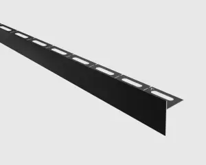 ILCOM SLOPED FLOOR SHOWER PROFILE LKP 11mm x 1200mm x 0.6mm Black Polished Stainless Steel