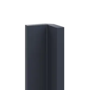 GoodHome Stevia Innovo handleless matt midnight blue slab Matt midnight blue Standard Corner post, (W)34mm (L)895mm