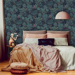 Amazonia Botanist Wallpaper Teal Holden 91251