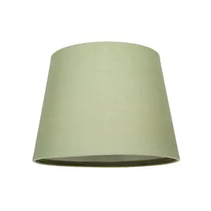 Traditional Linen Fabric Drum Shade for Pendant & Lampshade Olive / 13cm H x 20cm W x 20cm D 