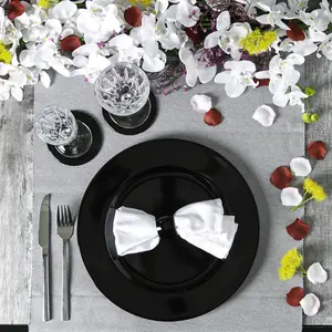 33cm Charger Plate Glossy Black