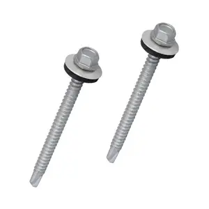 50 x Roofing Screws for Metal Sheets & Cladding Self Drill 55 x 80mm Hex Head