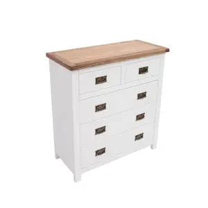 Lovere 5 Drawer Chest of Drawers Bras Drop Handle