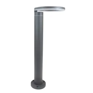 Luminosa Satur Outdoor LED Bollard Light IP54 8W 4000K Anthracite