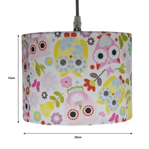 DUSK SMALL DRUM COLOURFUL OWL SHADE