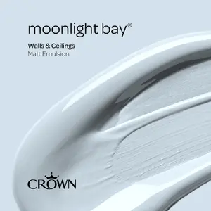 Crown Walls & Ceilings Matt Emulsion Paint Moonlight Bay - 5L