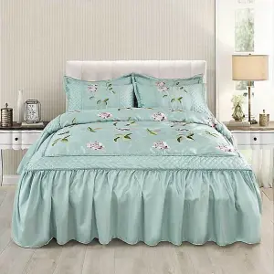 Luxurious Jacquard Embroidered Double Bedspread for Elegant Bedrooms