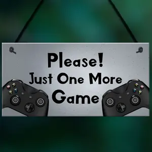 Novelty Man Cave Bedroom Sign For Gamer Gift For Dad Son Brother Gaming Sign