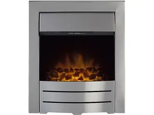 Adam Colorado Electric Fire in Brushed Steel