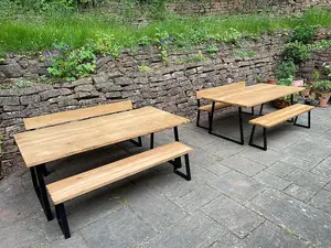 Elegant Outdoor Beech Seating Bench - 190cm