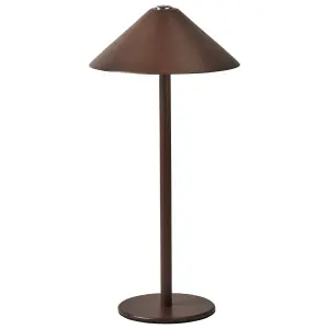 Wireless Metal LED Table Lamp Brown FRANCOLI