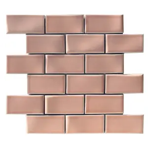 Handmade Blush Mosaic Tile - House of Mosaics