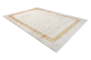 Modern carpet DUKE 51524 cream / gold - Frame, greek structured, very  120x170 cm