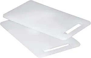 KAV- White Durable Chopping Cutting Slicing Board Set Made Of Plastic (Small 33 x 20 CM)