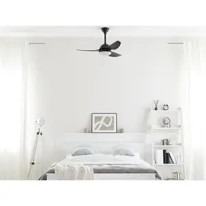 Ayverie 114cm Ceiling Fan with Light Kit Black