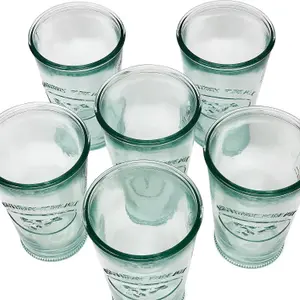 Recycled Glass Creative Entertaining Kitchen Dining Set of 6 Absolute Milk Tumblers 300ml