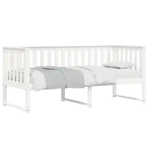 Berkfield Day Bed White 80x200 cm Solid Wood Pine