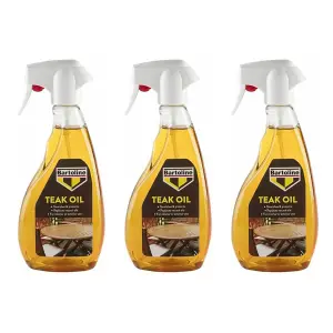 Bartoline Teak Oil Ready to Use Trigger Spray 500ml (Pack of 3)