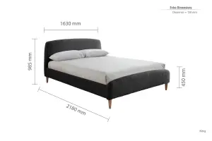 Birlea Otley King Bed Charcoal