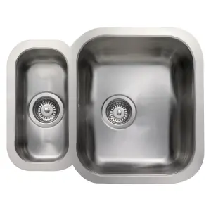 Rangemaster Classic Stainless steel 1.5 Bowl Sink 472mm x 597mm