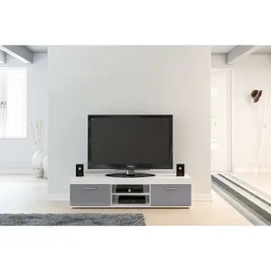 Birlea Edgeware TV Unit White & Grey