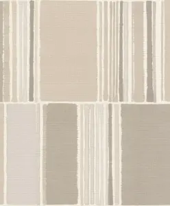 Rasch Florentine Contemporary Colour Blocks Beige and Cream Wallpaper