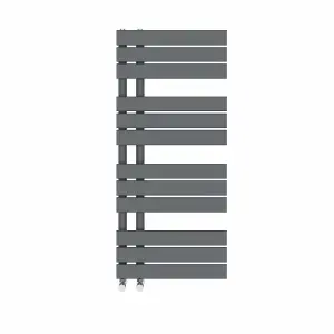 Rinse 1126x500mm Flat Panel Bathroom Heated Towel Rail Radiator Sand Grey