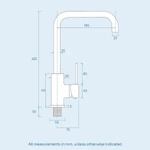 Nes Home Single Lever Kitchen Mixer Sink Monobloc Tap Chrome Round Swivel