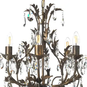 Luminosa Botte Multi Arm Chandelier Bronze