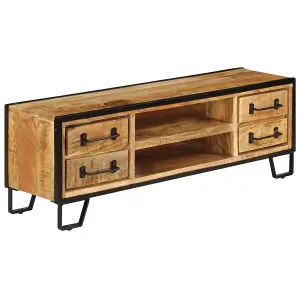 Berkfield TV Cabinet with Drawers 120x30x40 cm Solid Mango Wood