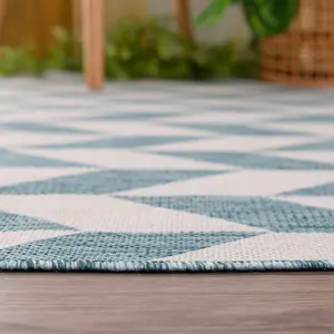 Ecology Collection Outdoor Rugs in Aqua 600Aq