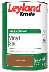 Leyland Trade Vinyl Silk Walls & Ceilings Emulsion Paint (S 5040-Y40R) - 5L