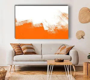 Orange Wash Canvas Print Wall Art - Medium 20 x 32 Inches