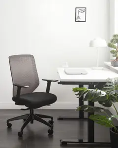 Beliani Traditional Office Chair Taupe VIRTUOSO