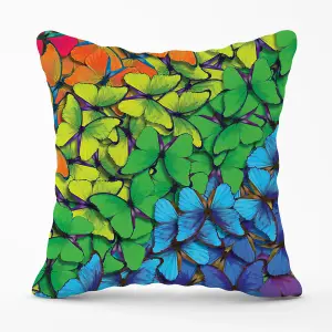 Multicoloured Butterflies Outdoor Cushion 45cm x 45cm