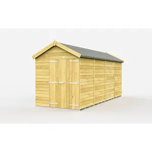 DIY Sheds 6x15 Apex Shed - Double Door Without Windows