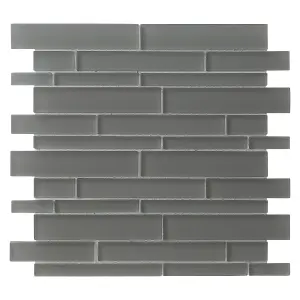 Opulence Smoke Grey Mosaic Tile - House of Mosaics