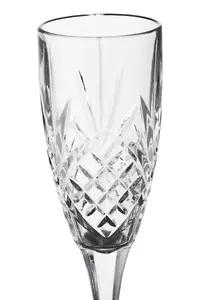 Maison by Premier Set Of Four Beaufort Crystal Champagne Flutes