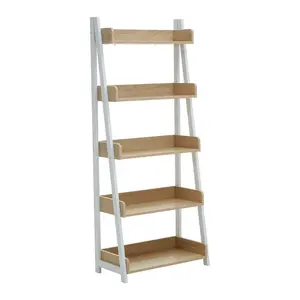 Interiors by Premier Bradbury Five Tier Natural Oak Shelf Unit