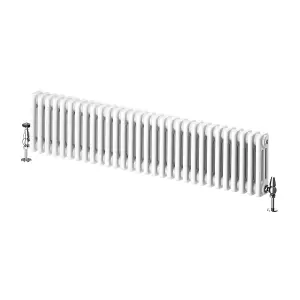 Braxton White Triple Horizontal Column Radiator - 300x1370mm