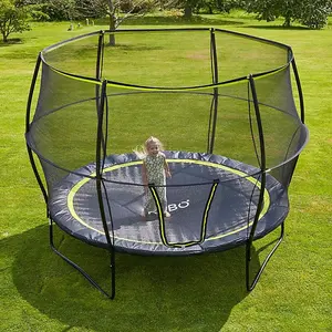 Rebo 14ft Base Jump Trampoline With Halo II Enclosure