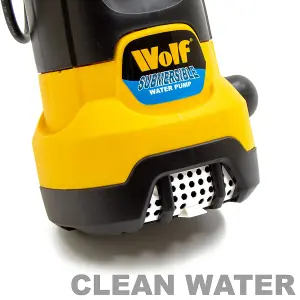 Submersible Water Pump Dirty & Clean Water Wolf 750w, Float Switch + 10m Fast Flow Hose