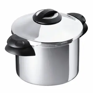 Kuhn Rikon Duromatic Top Stainless Steel Pressure Cooker for All Hobs, Side Grips 4L / 24cm